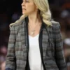 WNBA Finals Playoffs 2025 Becky Hammon Checked Blazer