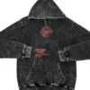 WNBA Playoffs Semifinal 2025 Caitlin Clark Black Denim Hoodie