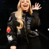WWE 2026 Royal Rumble Liv Morgan Black Zip Up Bomber Jacket