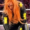 WWE Becky Lynch Black Quilted Leather Jacket