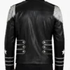 WWE Bret Hart The Hitman Black Leather Jacket Men