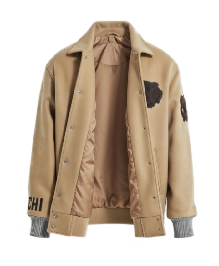 WWE CM Punk Chicago Blackhawks Khaki Jacket