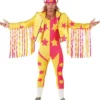 WWE Macho Man Randy Savage Yellow And Pink Halloween Leather Jacket