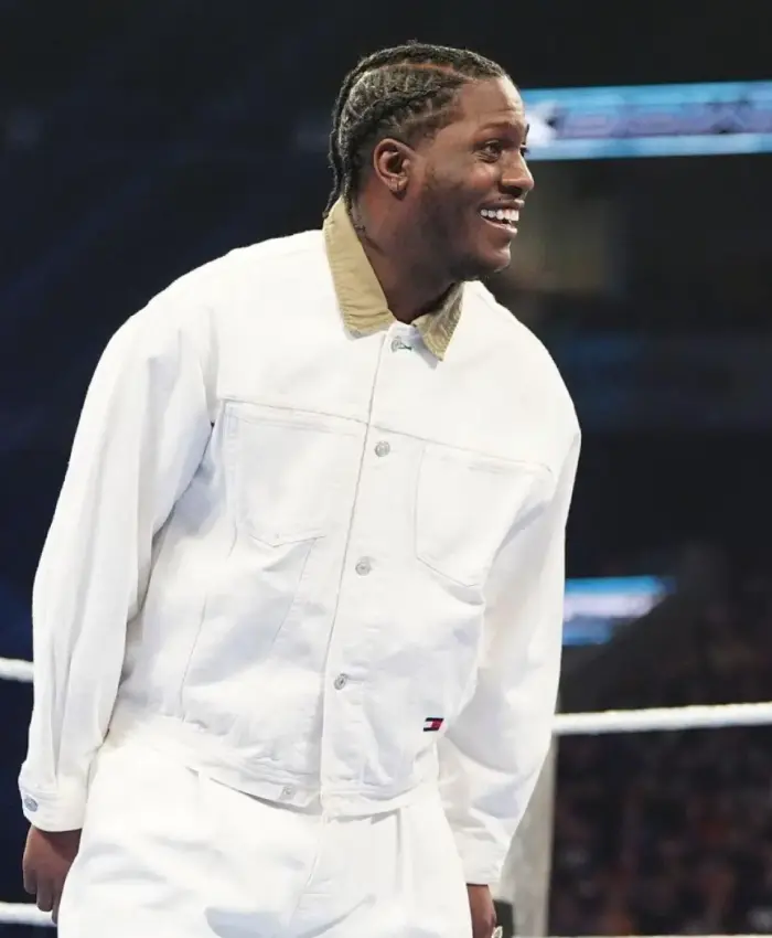 WWE SmackDown Lil Yachty White Cotton Jacket
