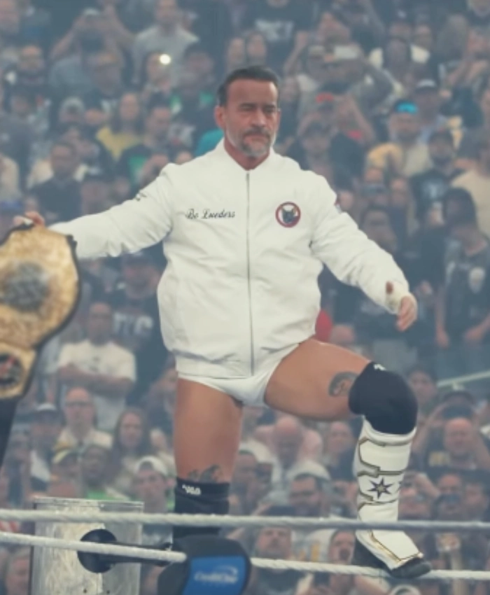 WWE WrestleMania 42 CM Punk Bo Lueders Bomber Jacket