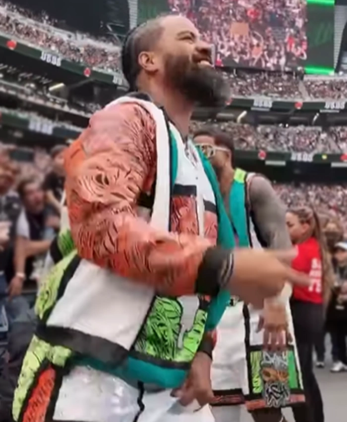 Jimmy Uso WrestleMania 42 Multicolor Jacket - Image 3