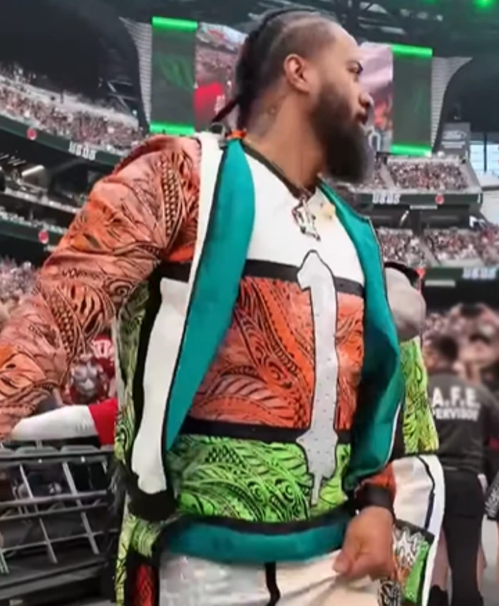 Alternative view of Jimmy Uso WrestleMania 42 Multicolor Jacket