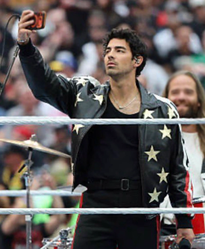 Joe Jonas WrestleMania 42 Stars jacket - Image 5