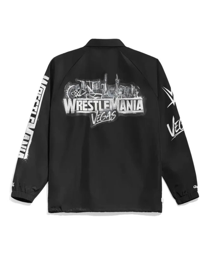 Alternative view of WWE WrestleMania 42 Vegas 2026 Coaches Jacket