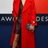 Wallis Day Red Wool Coat