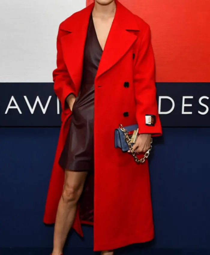 Wallis Day Red Wool Coat