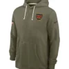 Washington Commanders Nike 2025 Salute To Service Sideline Standard Issue Dri FIT Olive Hoodie
