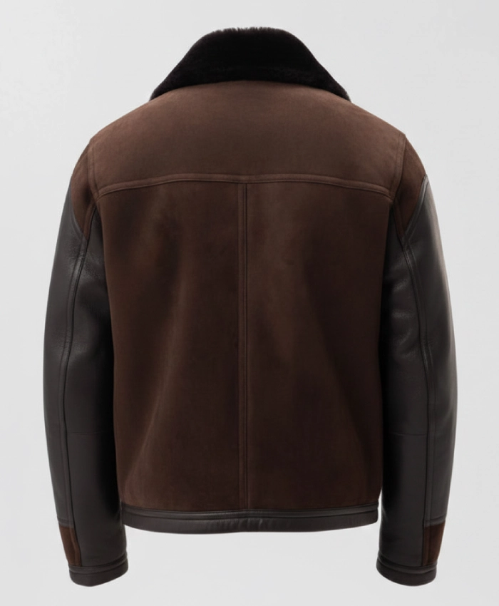 Watch What Happens Live 2026 Dylan Efron Brown Biker Jacket - Image 3