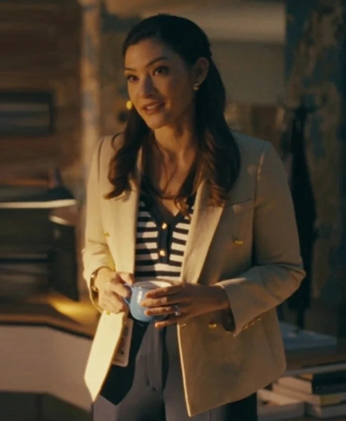Watson S01 Sasha Lubbock Tan Brown Blazer