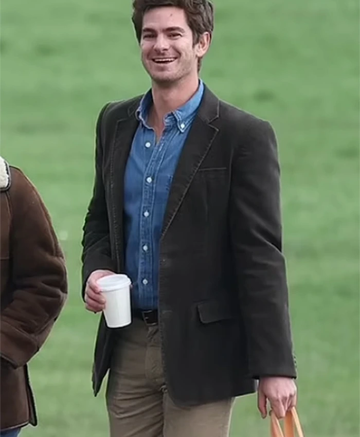 We Live In Time 2025 Andrew Garfield Cotton Blazer