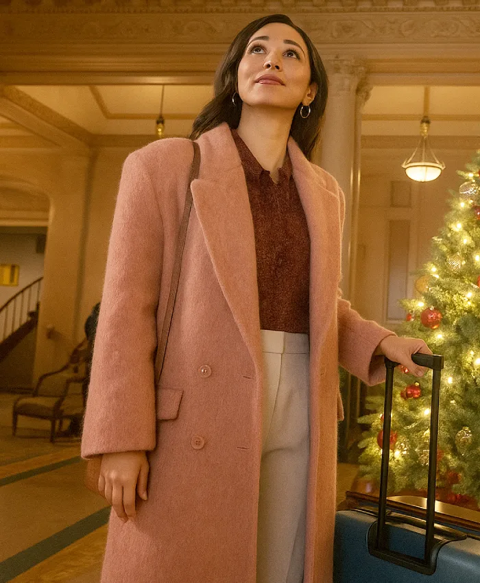 We Met In December 2025 Annie Autumn Reeser Pink Long Coat