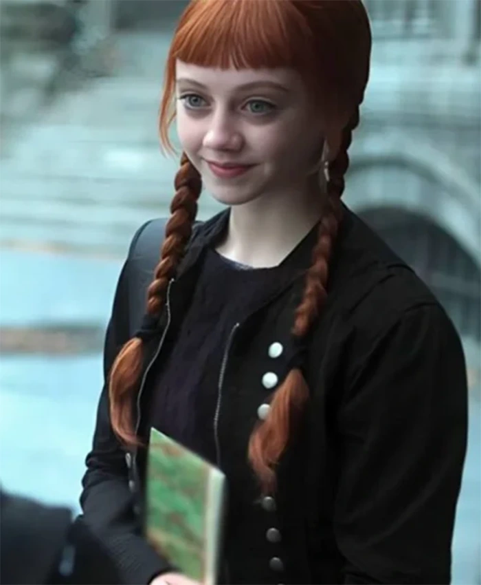 Wednesday S02 Agnes Demille Black Drummer Jacket