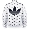 White Adidas Track Polka Dots Jacket
