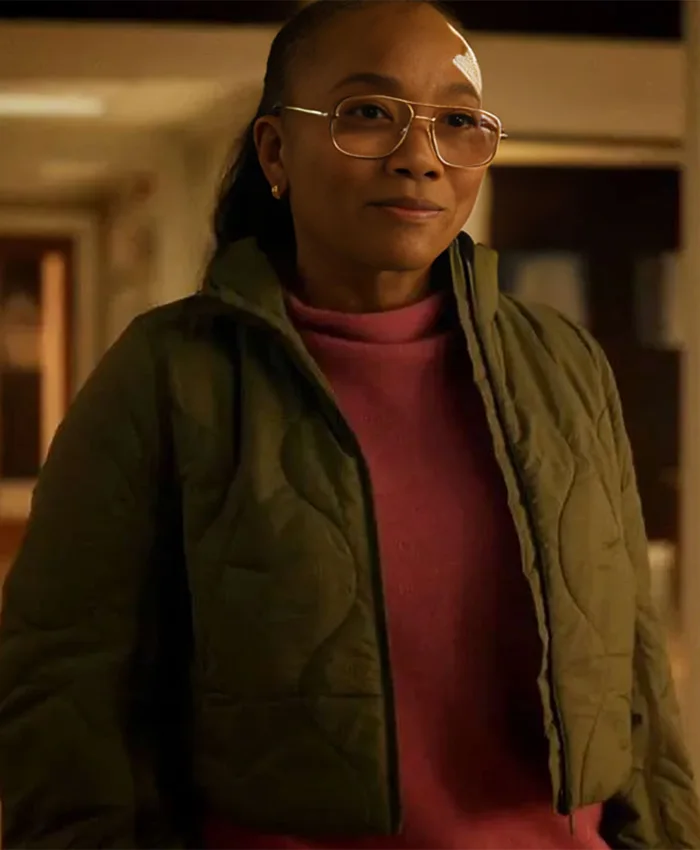 Will Trent Amanda Wagner Green Quilted Jacket