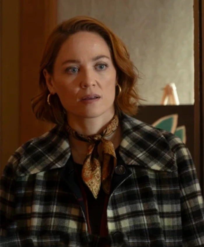 Will Trent S03 Angie Polaski Plaid Coat