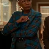 Will Trent S03 Sonja Sohn Blue Plaid Blazer