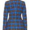 Will Trent S03 Sonja Sohn Plaid Blue Blazer