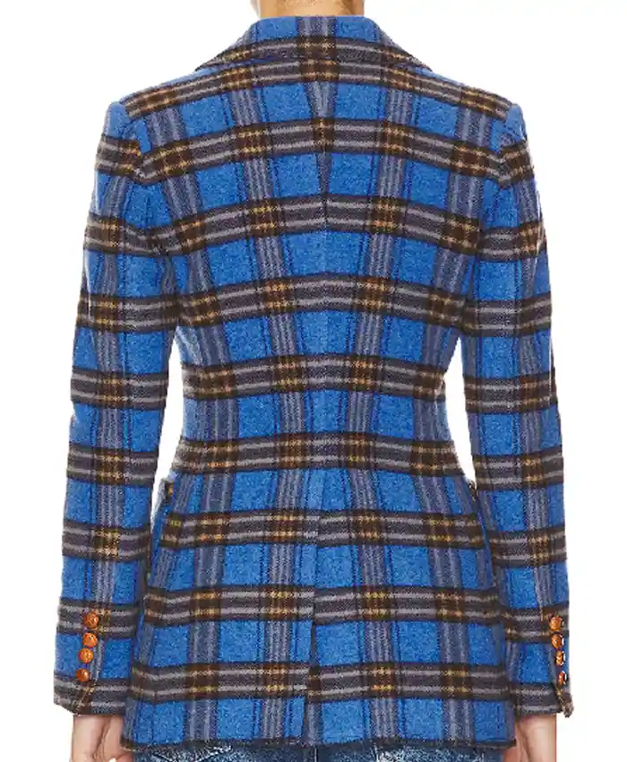 Will Trent S03 Sonja Sohn Plaid Blue Blazer