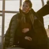 Willa Fitzgerald Alarum 2025 Green Puffer Jacket For Sale