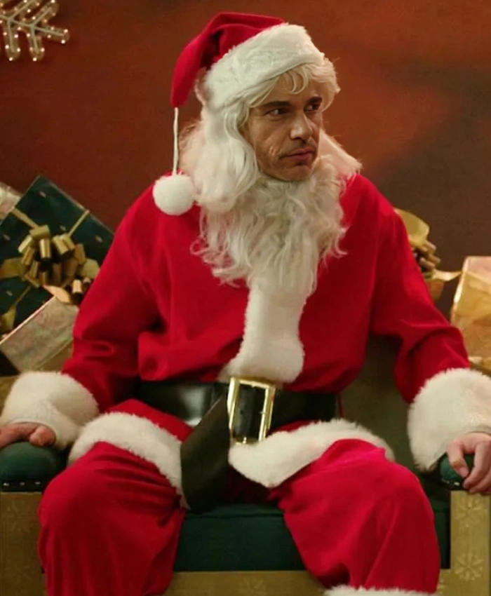 Willie Bad Santa 2003 Billy Bob Thornton Red Santa Costume Coat