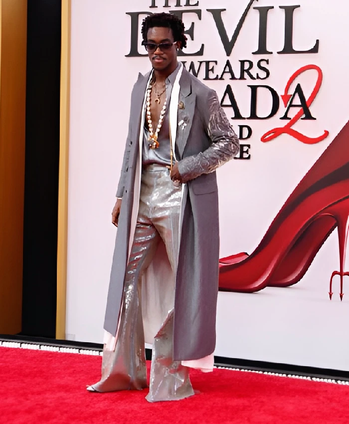 Wisdom Kaye The Devil Wears Prada 2 Premiere Coat Sale