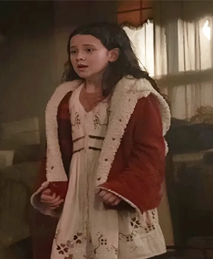 Wolf Man Matilda Firth Red Shearling Jacket