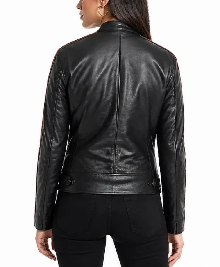 Women Burning Bridges Drake Leather Jacket