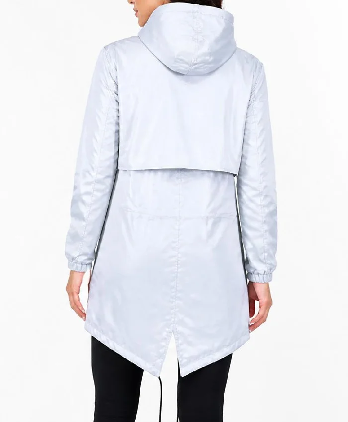 Women Feel The Beat Sofia Carson Silver Coat