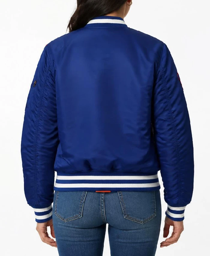 Women New York Knicks Alpha Industries MA-1 Bomber Jacket