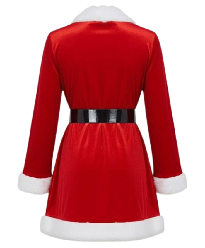 Women Red Santa Costume Robe