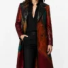 Womens American Idol S24 Alicia Keys Leather Coat