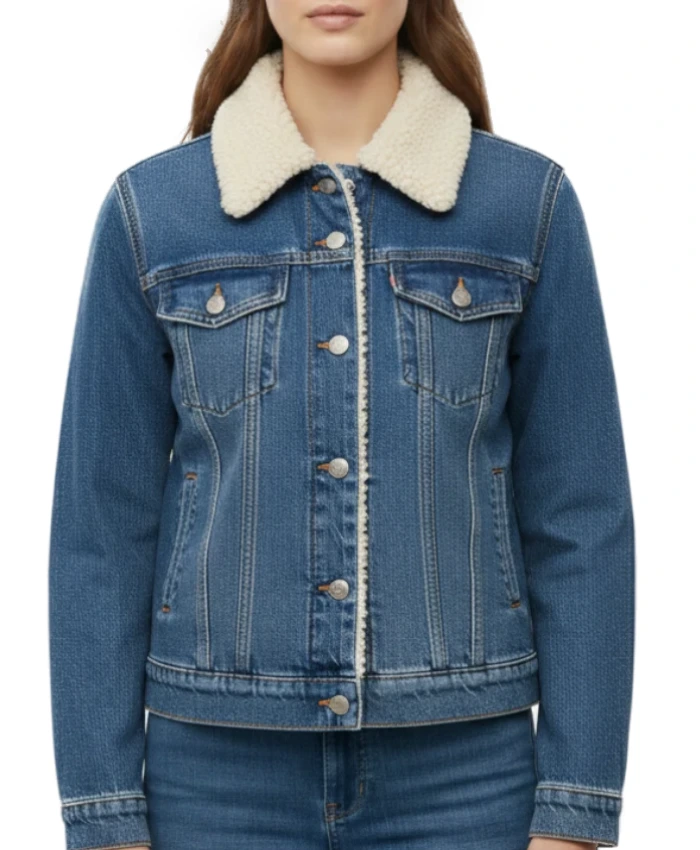 Blizzara Shearling Denim Jacket