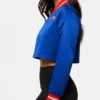 Womens New York Knicks Jordyn Woods Cropped Jacket