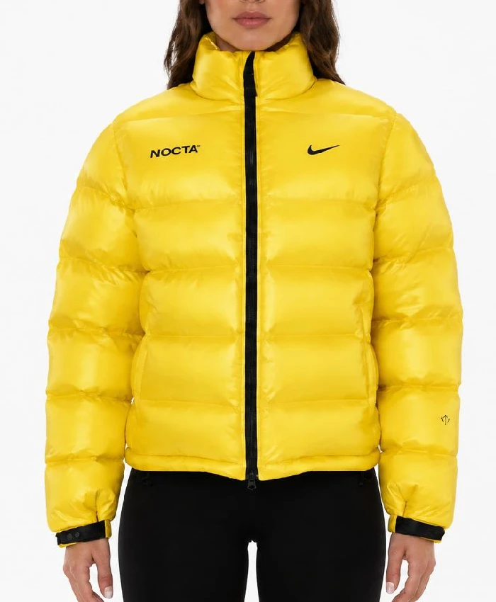 Womens Nike Drake Nocta Puffer Yellow Jacket
