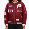Womens Philadelphia Phillies New Era x Alpha Industries Bomber Jacket