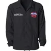 Womens Phoenix Mercury Round21Oversized Black Full Snap Coaches Jacket