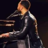 Words Music John Legend Black Leather Blazer