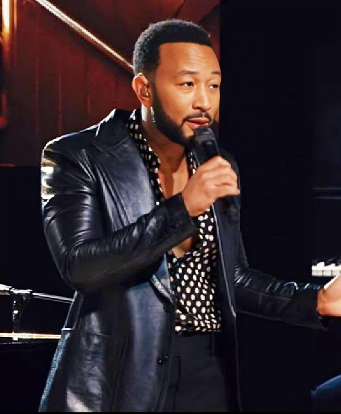Words Music John Legend Leather Blazer