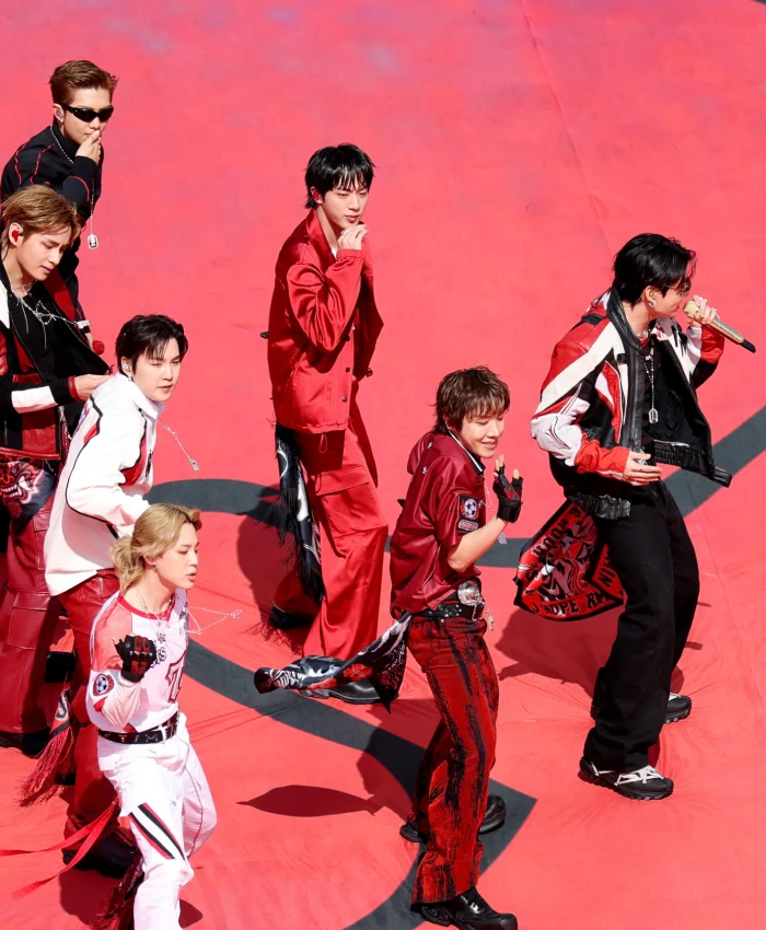 World Cup Final Halftime Show BTS V Jacket