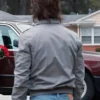 Wrangler Steve Harrington Grey Satin Jacket