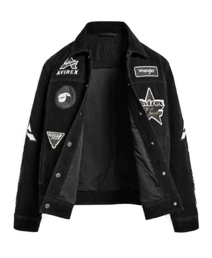 Wrangler x AVIREX Suede Trucker Jacket - Image 2