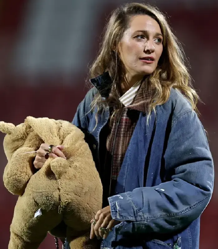 Wrexham VS Chelsea Blake Lively Denim Jacket