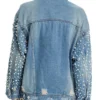 X Mayo Loot S03 Pearl Stud Sleeves Denim Jacket Shop Now