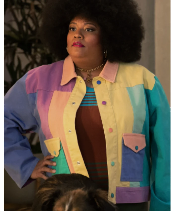 X Mayo TV Series Loot S03 Color Black Cotton Multicolor Jacket