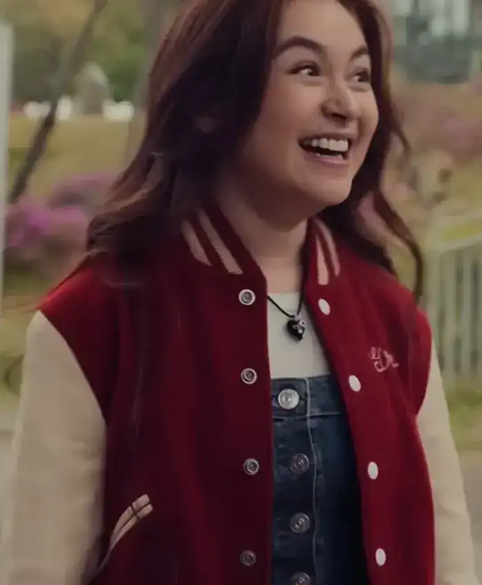 XO Kitty Anna Cathcart Red Varsity Jacket